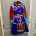 Disney Costumes | Disney Mulan Dress Costume | Color: Blue/Red | Size: Size 4