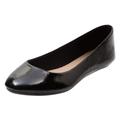 Lower East Side Women's Patent Chelsea Round Toe Dress Casual Flats, Black Patent, 7 UK