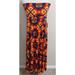 Lularoe Dresses | *Nwt* Lularoe Womens Medium Multicolor Maxi Dress Sz Med | Color: Black/Orange | Size: M