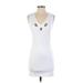 Zara W&B Collection Casual Dress: White Dresses - Women's Size Small