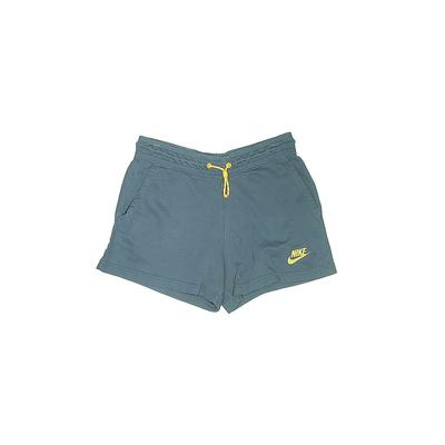 Nike Shorts: Teal Mid-Length Bottoms - Women's Size Small
