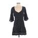 Faithfull The Brand x Anthropologie Casual Dress: Black Polka Dots Dresses - Women's Size 2