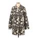 Eddie Bauer Coat: Ivory Print Jackets & Outerwear - Women's Size Small