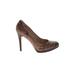 MICHAEL Michael Kors Heels: Brown Brocade Shoes - Women's Size 7 1/2