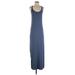 Gap Body Casual Dress - DropWaist: Blue Solid Dresses - Women's Size Small