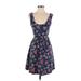 LC Lauren Conrad Casual Dress - Fit & Flare: Blue Hearts Dresses - Women's Size X-Small