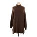 14th & Union Casual Dress - Sweater Dress: Brown Dresses - Women's Size X-Large