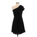 MM Couture by Miss Me Casual Dress: Black Solid Dresses - Women's Size X-Small