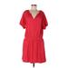 Lilla P Casual Dress - DropWaist: Red Dresses - Women's Size Large