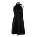 Shoshanna Casual Dress - A-Line: Black Solid Dresses - Women's Size 6