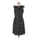 Adrianna Papell Casual Dress - A-Line: Black Stars Dresses - Women's Size 10