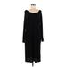 Zenana Premium Casual Dress - Sweater Dress: Black Dresses - Women's Size Large