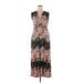 Apt. 9 Casual Dress - Maxi: Black Floral Dresses - Women's Size X-Large Petite