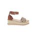 Dolce Vita Wedges: Tan Animal Print Shoes - Women's Size 8