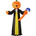 Haunted Hill Farm 10-ft. Prelit Inflatable Pumpkin Reaper - N/A