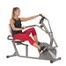 Cross Trainer Magnetic Recumbent Bike with Arm Exercisers - SF-RB4936, Silver