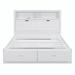 Gracie Oaks Queen Size Hydraulic Platform Bed w/ Storage LED Headboard, Charging Station & Drawers | Wayfair 203F28B7BF034AC0B39D009D748D18CA