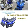 Moto per Yamaha YZFR3/R25 YZF R3/R25 2014 2015 2016 2017 2018 moto anteriore aerodinamico aletta
