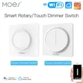 Interrupteur rotatif/tactile WiFi intelligent variateur de lumière application Smart Life/Tuya