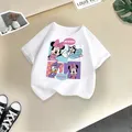 Disney abbigliamento estivo per bambini Mickey Minnie stampa creativa neonate t-shirt in cotone