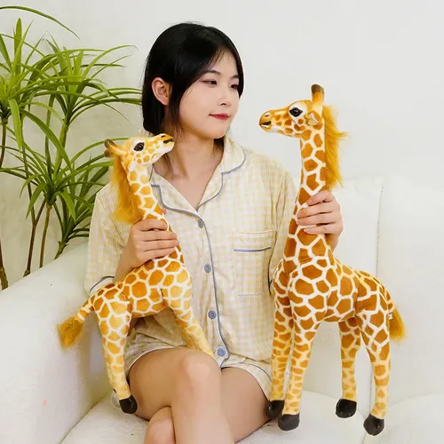 1pc 40cm echte Giraffe Plüschtiere hochwertige Stofftiere Puppen weiche Kinder Kinder Baby
