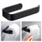 Porte-serviettes de salle de bain blanc sans perçage, porte-serviettes noir auto-adhésif, porte-serviettes de salle de bain, porte-serviettes à main