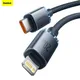 Baseus 20W USB C Cable for iPhone 13 12 11 Pro Max XR 8 PD Fast Charging for iPhone Charger Cable