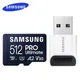 SAMSUNG PRO Ultimate Micro SD Card 128gb Microsd Reader U3 4K V30 A2 Memory TF Carder UAV 512GB