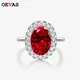 OEVAS Luxury 100% 925 Sterling Silver Oval Cut Sapphire Amethyst Topaz Gemstone Engagement Couple