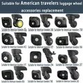 Adatto per American Tourister Trolley Case ruota valigia ruota per il trasporto accessori per