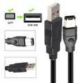 Cavo convertitore adattatore Firewire IEEE 1394 da 6 pin maschio a USB 2.0 A maschio Cavo da 1,2 m 1,8 m/3 m/5 m