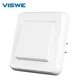 VISWE Button Light switch With Iron Plate and Iron Claw PC flame retardant material Panel