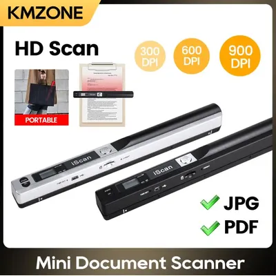 Mini Scanner Portable créatif pour livre A4 JPG Format PDF Photos 300/600/900 DPI Scanner de