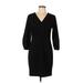 Donna Morgan Casual Dress - Sweater Dress: Black Solid Dresses - Women's Size 10 Petite