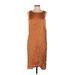 Eileen Fisher Casual Dress - Shift: Brown Dresses - Women's Size X-Small