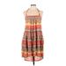 Maple Casual Dress - Midi: Brown Tie-dye Dresses - Women's Size Medium