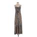 Oxford Circus Casual Dress: Brown Leopard Print Dresses - Women's Size Small
