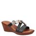 Tuscany by Easy Street Bellefleur - Womens 9.5 Black Sandal Medium