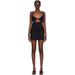 Zip Underwire Minidress - Black - Dion Lee Dresses