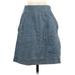 Holding Horses Casual Skirt: Blue Jacquard Bottoms - Women's Size 4