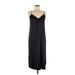 Zara Casual Dress - Midi: Black Solid Dresses - Women's Size Small