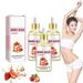 GeRRiT Body juice oil Strawberry MGF3 body oil 120ml All Natural Organic Strawberry body Essential oil Hand crafted Body Oil for Women (3PCS)