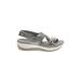 Cloudsteppers by Clarks Sandals: Gray Shoes - Women's Size 6