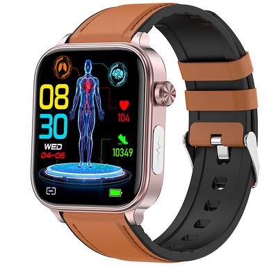iMosi ET570 Smart Watch 1.96 inch Smartwatch Fitness Running Watch Bluetooth ECGPPG Temperature Monitoring Pedometer Compatible with Android iOS Women Men Hands-Free Calls Waterproof Media Control