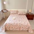 1Pc 100% Cotton Cotton Sheet Small Floral Bed Sheet Deluxe Double Bed Sheet Multiple Sizes Available/1 Piece