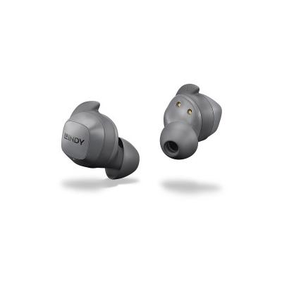Lindy LE400W Kopfhörer True Wireless Stereo (TWS) im Ohr Auto Bluetooth Grau