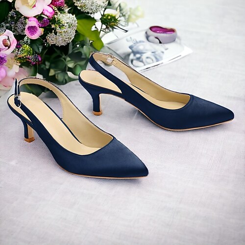 Lilafarbene Slingback-High-Heels für Damen mit spitzer Spitze – stilvolle Abend- und Partyschuhe Image
