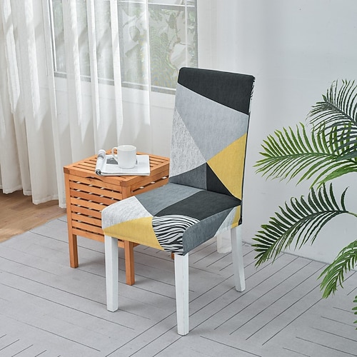 Stuhlhusse für Esszimmerstühle Stuhlhussen, super Passform, Stretch-Stuhlhusse mit hoher Rückenlehne, Minimalismus für Hotel-Esszimmer, Zeremonie, Bankett, Hochzeitsfeier Image