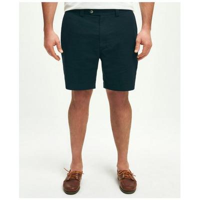 Brooks Brothers Men's Big & Tall Cotton Seersucker Shorts | Navy | Size 52