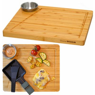 2 Personen Raclette Teller Set - 30x25 Raclette Brettchen Pfnnchen Untersetzer